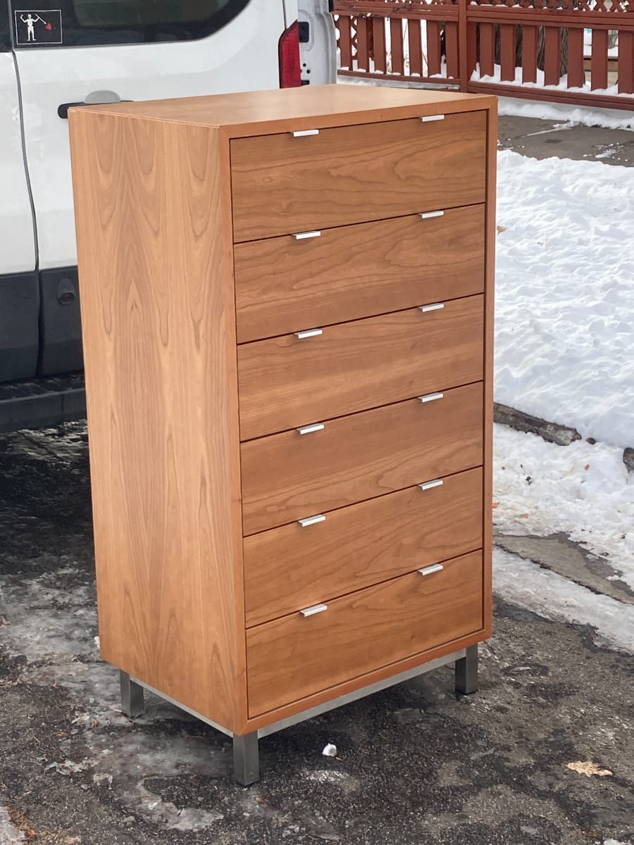 Room and Board cherry 6 drawer linear chest 