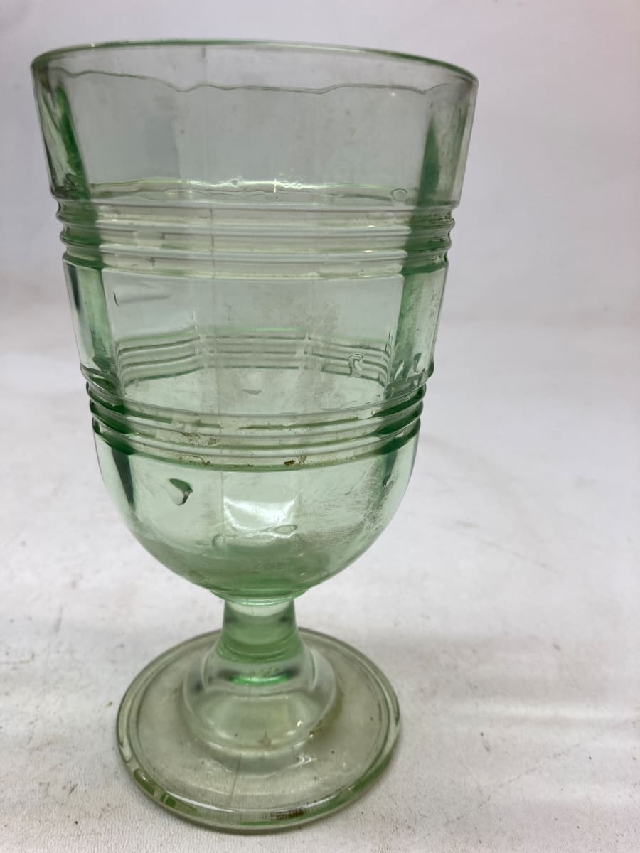 Depression era green spooner, Image 3.