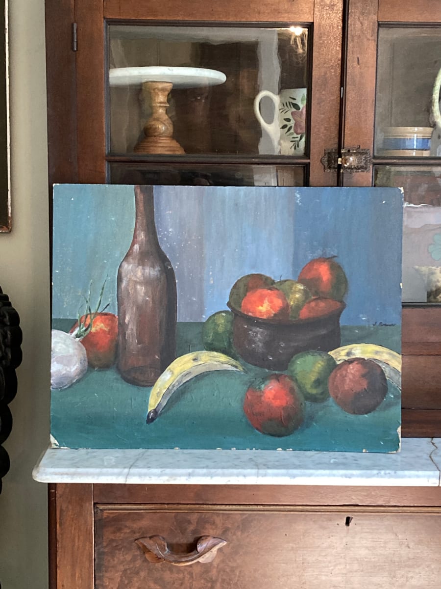 Original still life with fruit on board, Image 6.