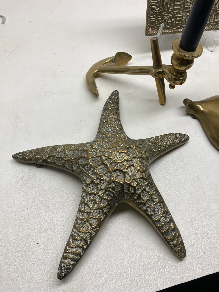 Large brass star fish 