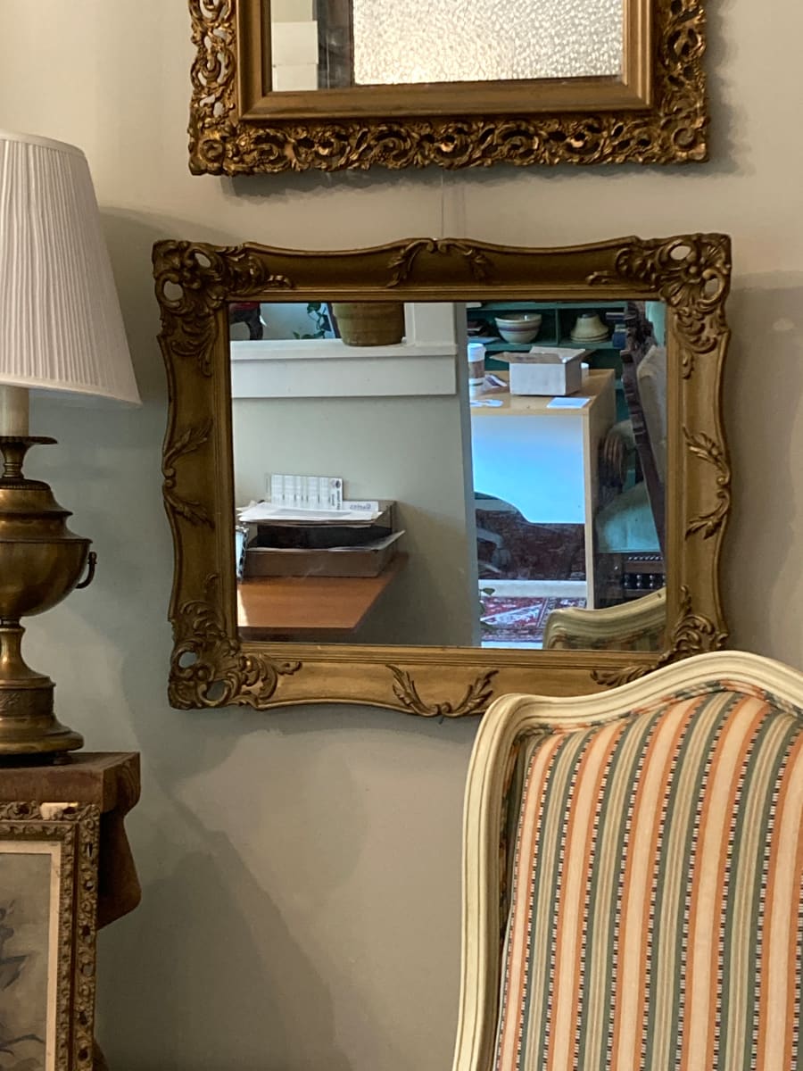 Framed ornate mirror 