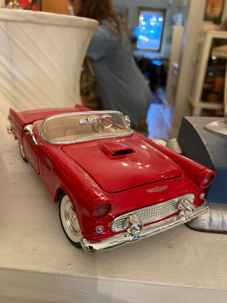 Die cast red Thunderbird 