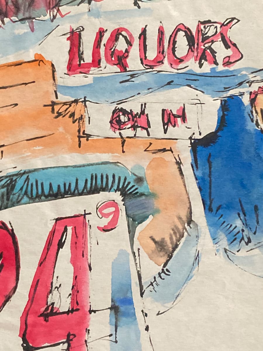 Liquors watercolor by James Quentin Young 