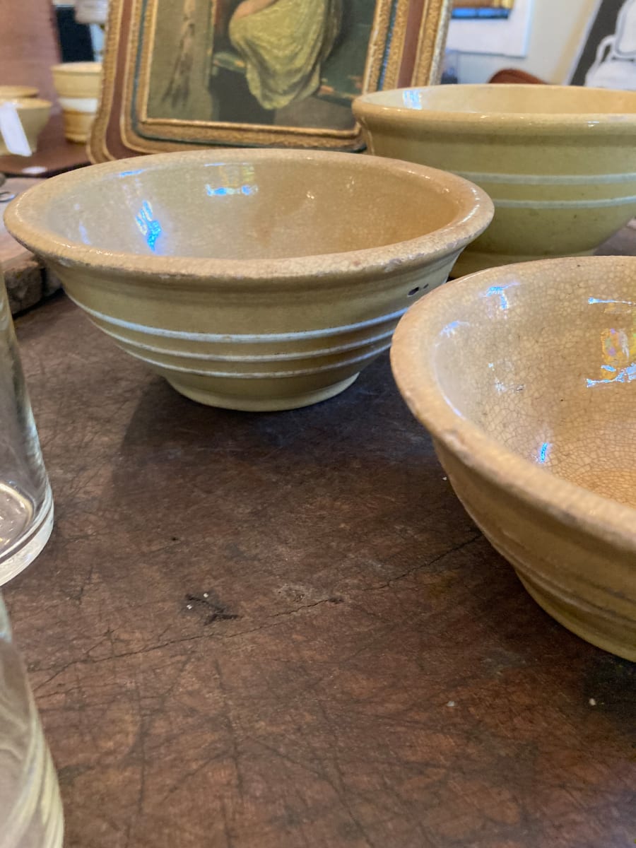 white striped bowl, Image 2.