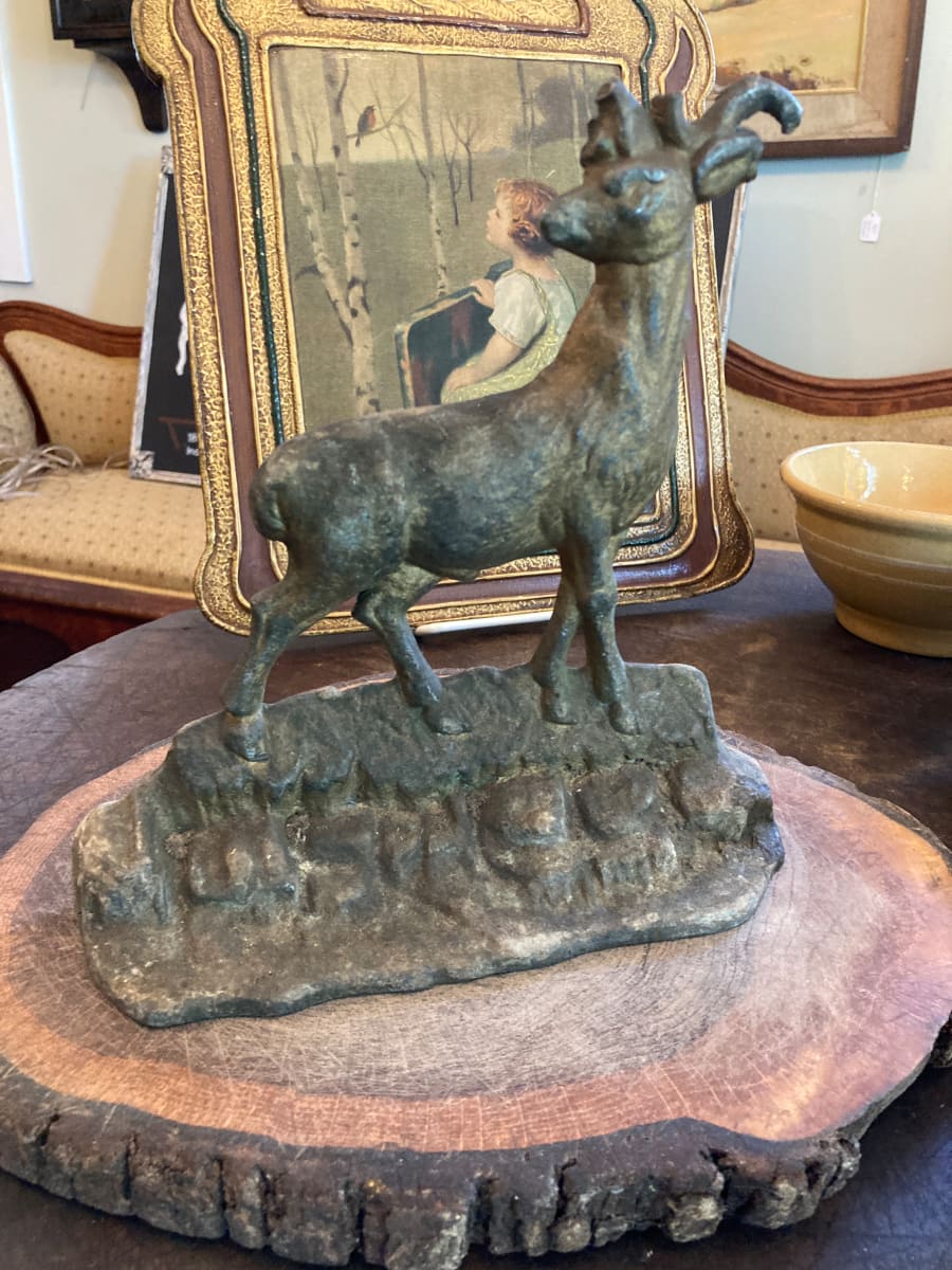 Cast Iron  deer door stop 