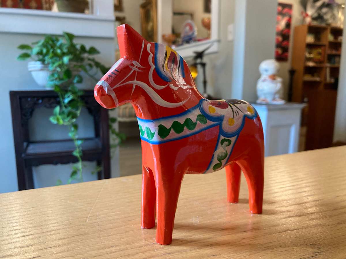 Orange Dala horse 