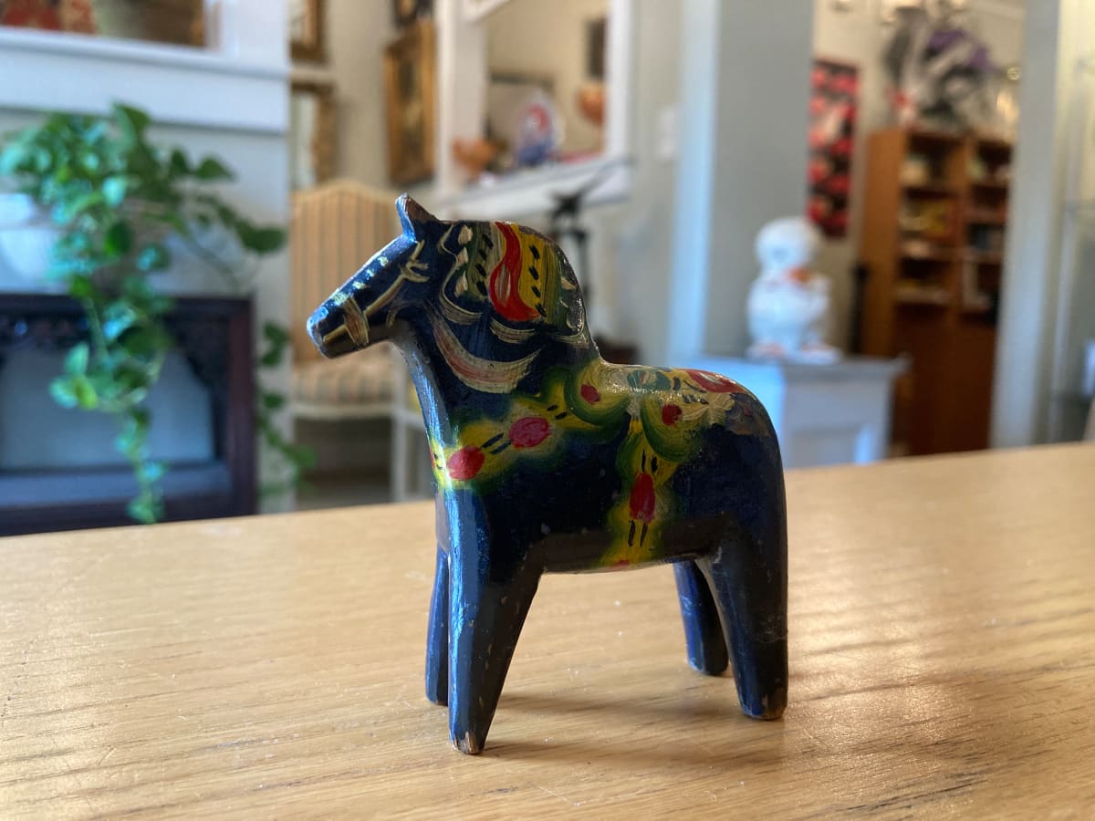 small blue  Dala horse 