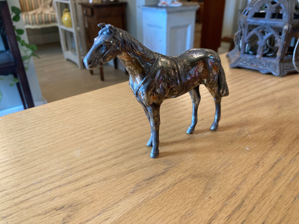 vintage metal horse 