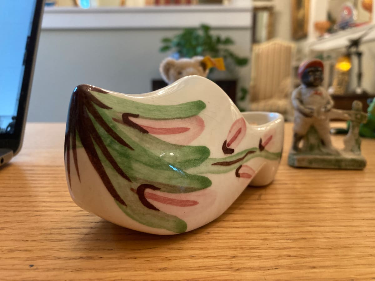 pottery shoe planter 