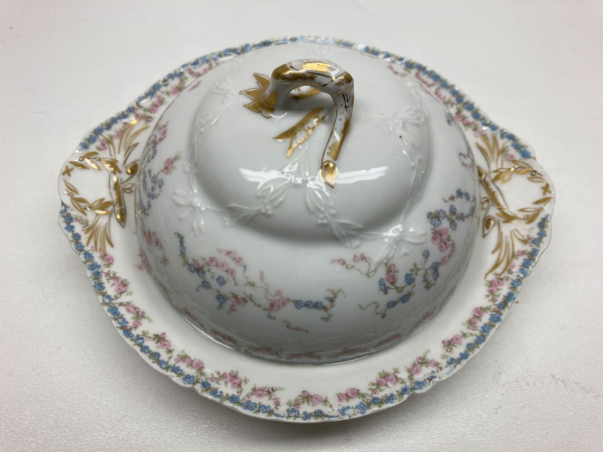 Haviland covered butter dish 