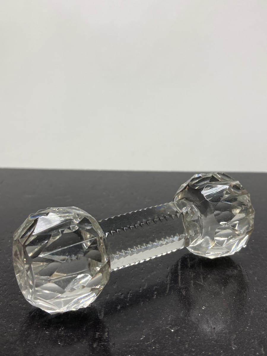 Brilliant cut glass knife rest 