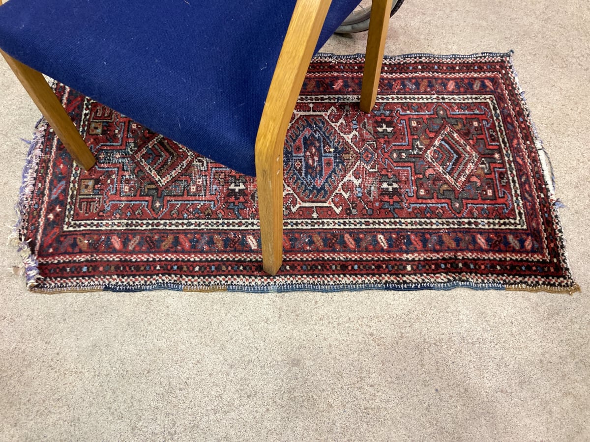 hand made 100 year old oriental rug from the collection of TIMELINES