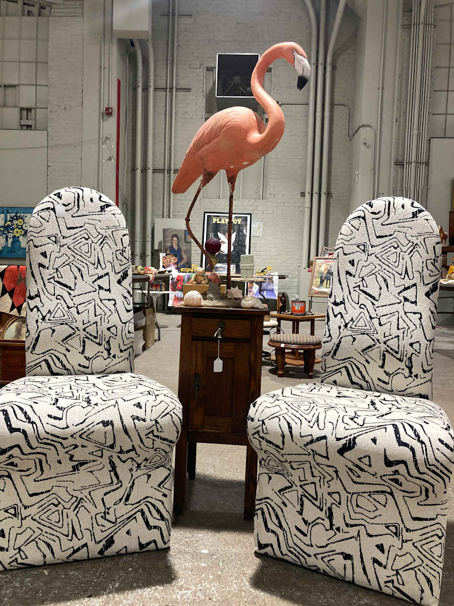 sculptural flamingo 