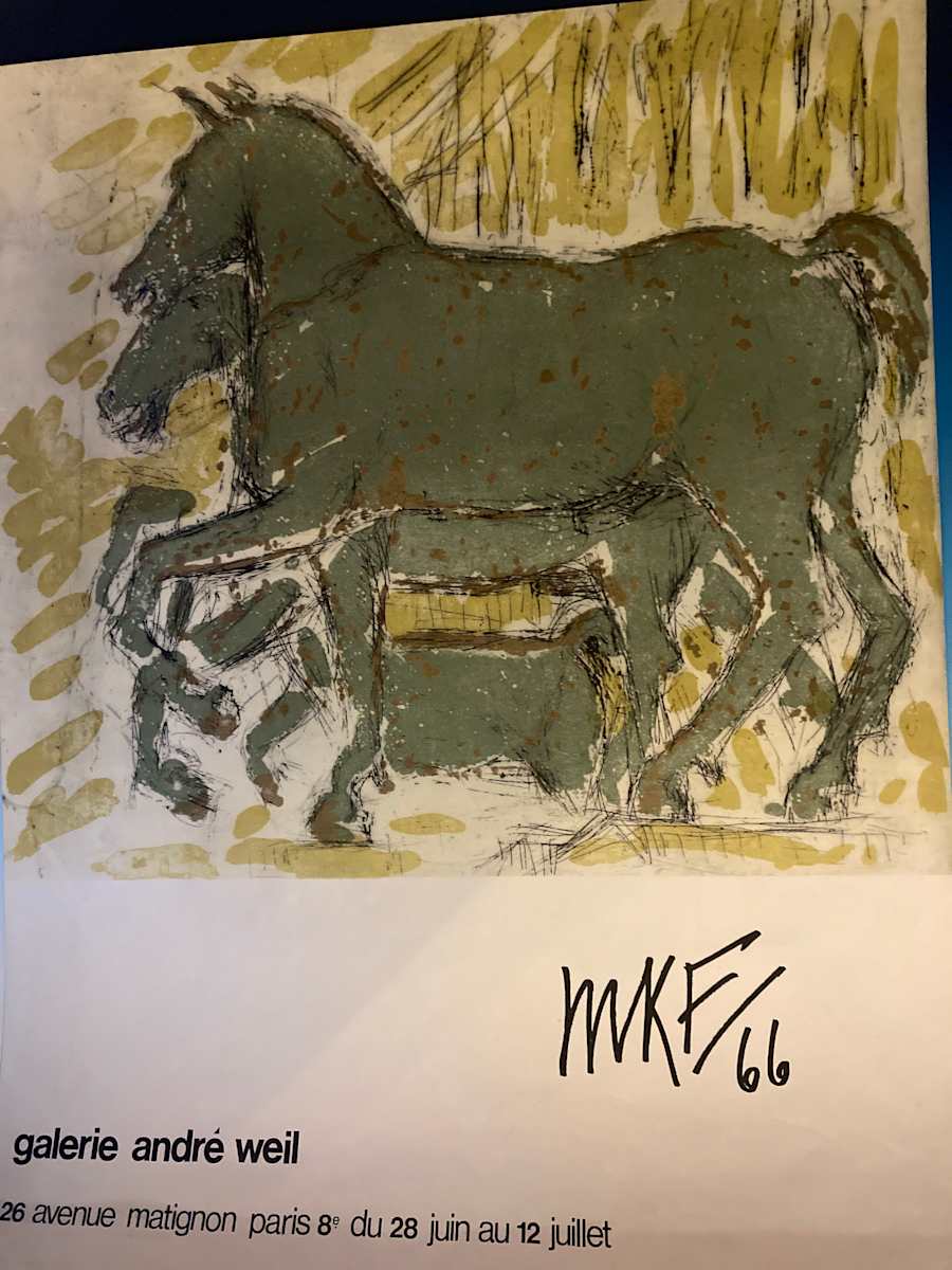 Vintage 1966 galerie Andrew Weil 