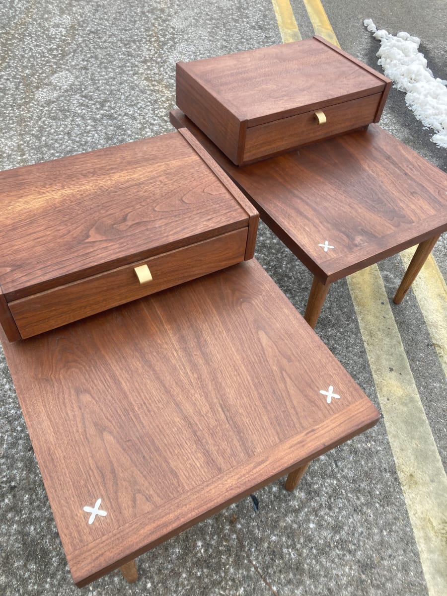 Mid century step tables 