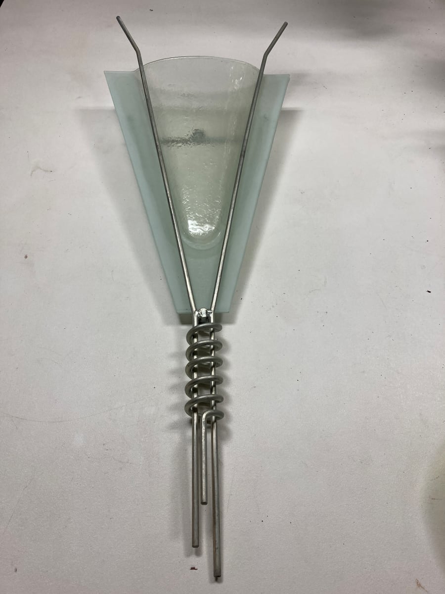 Post modern glass wall vase 