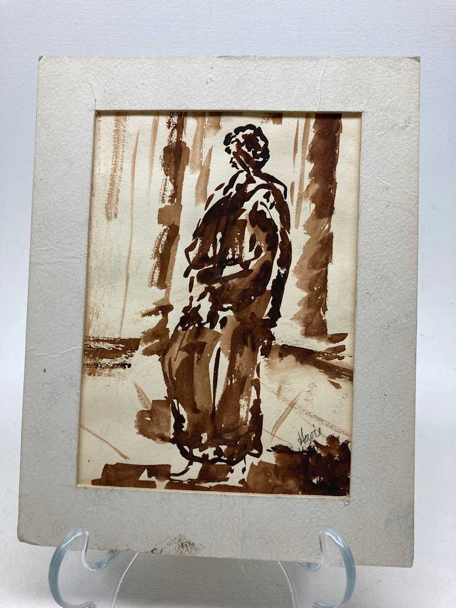 original ink figural image 
