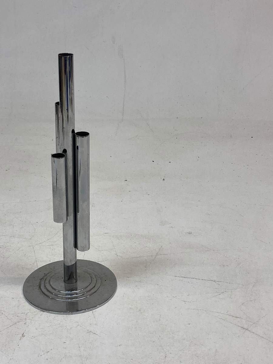 Art Deco chrome bud vase by CHASE 