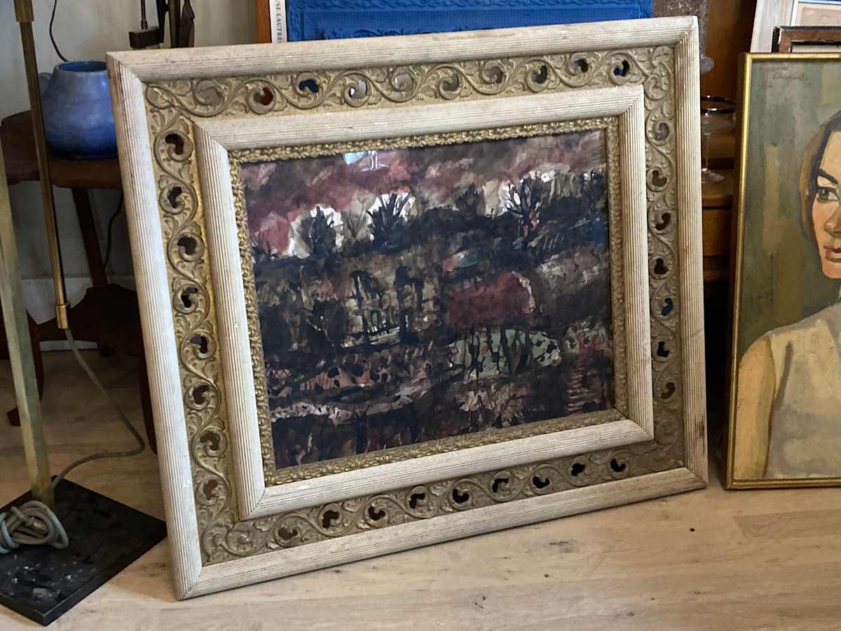 Original  abstract landscape watercolor, Image 3.