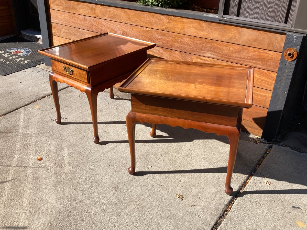 Cherry end tables 