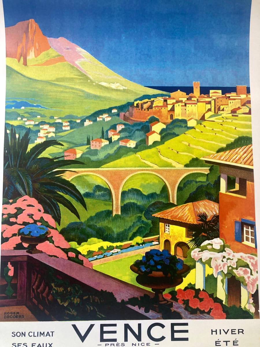 Vence  travel  poster (1990's), Image 2.