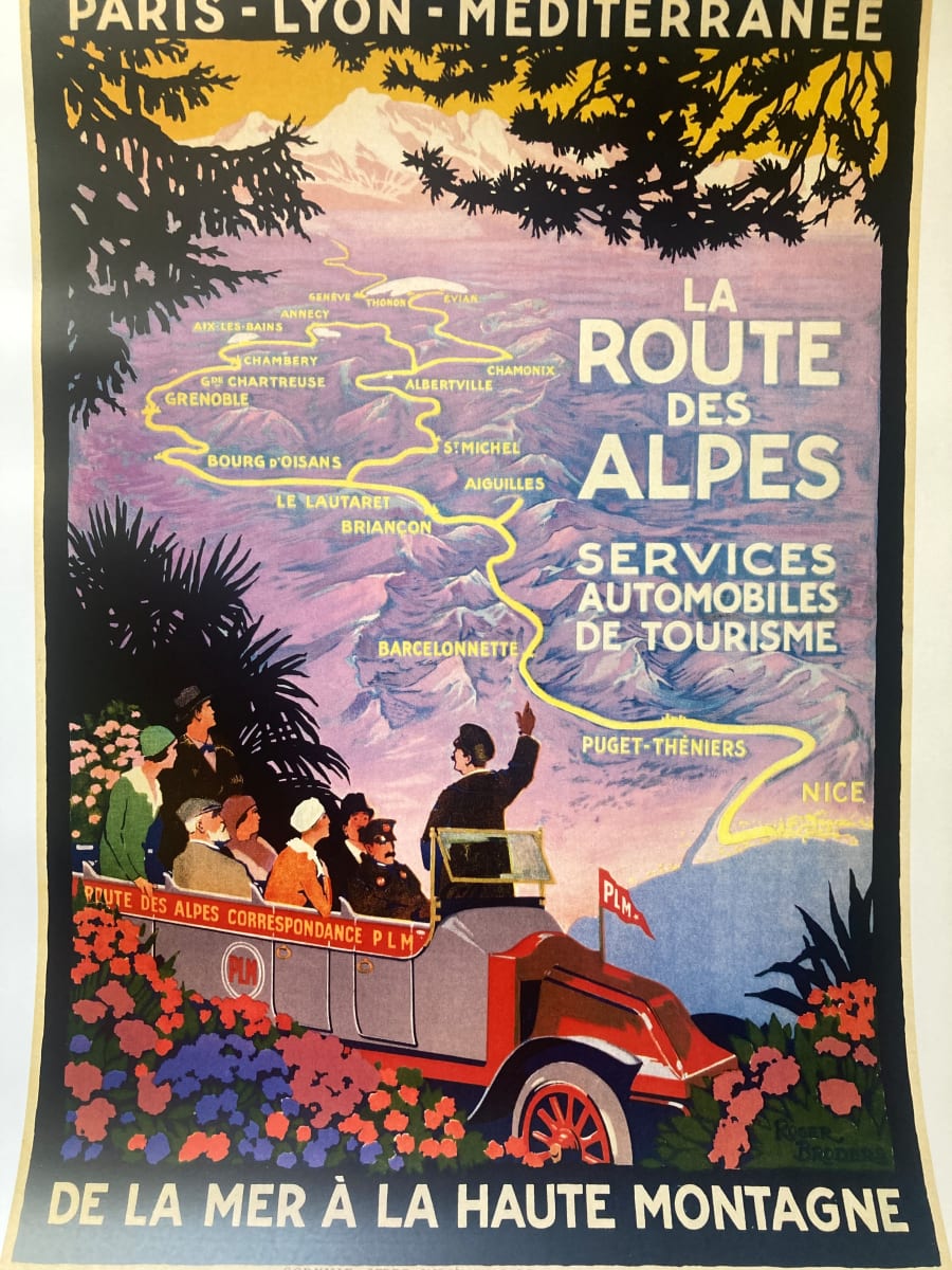 Paris / Lyon  travel  poster (1990's) 