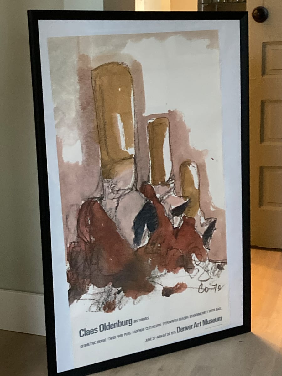 Framed vintage Claes Odenburg poster 