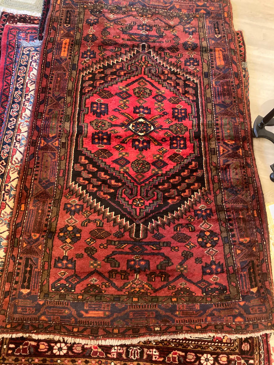 hand made Persian Hamadan   wool rug 