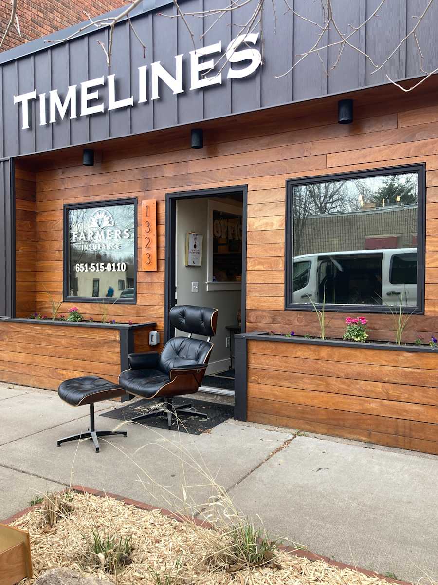 Plycraft chair and ottoman 