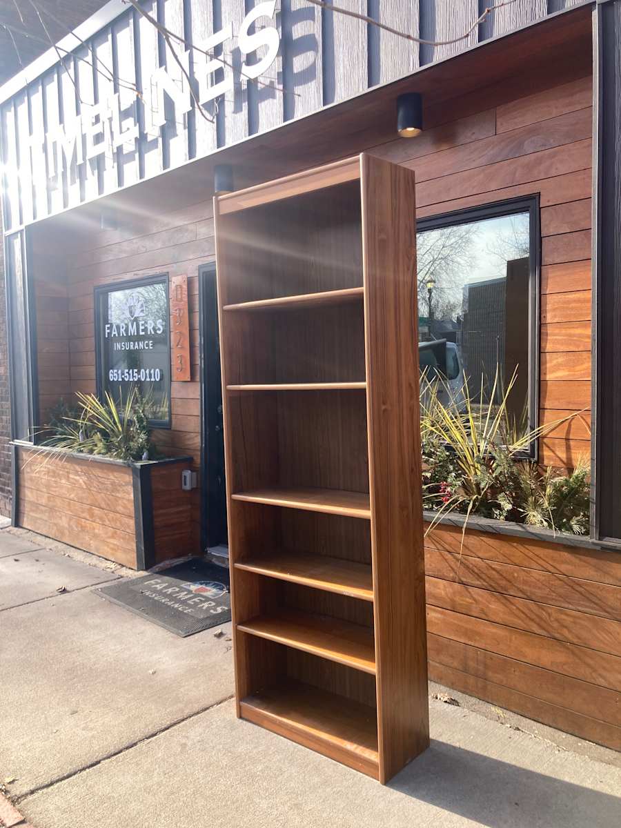 Danish modern teak bookcase 