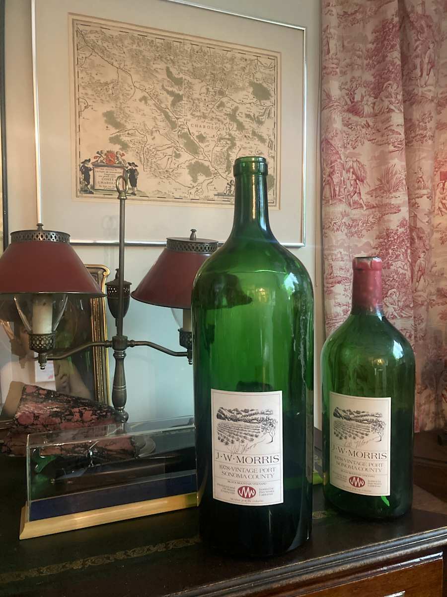 extra Large green wine bottle 