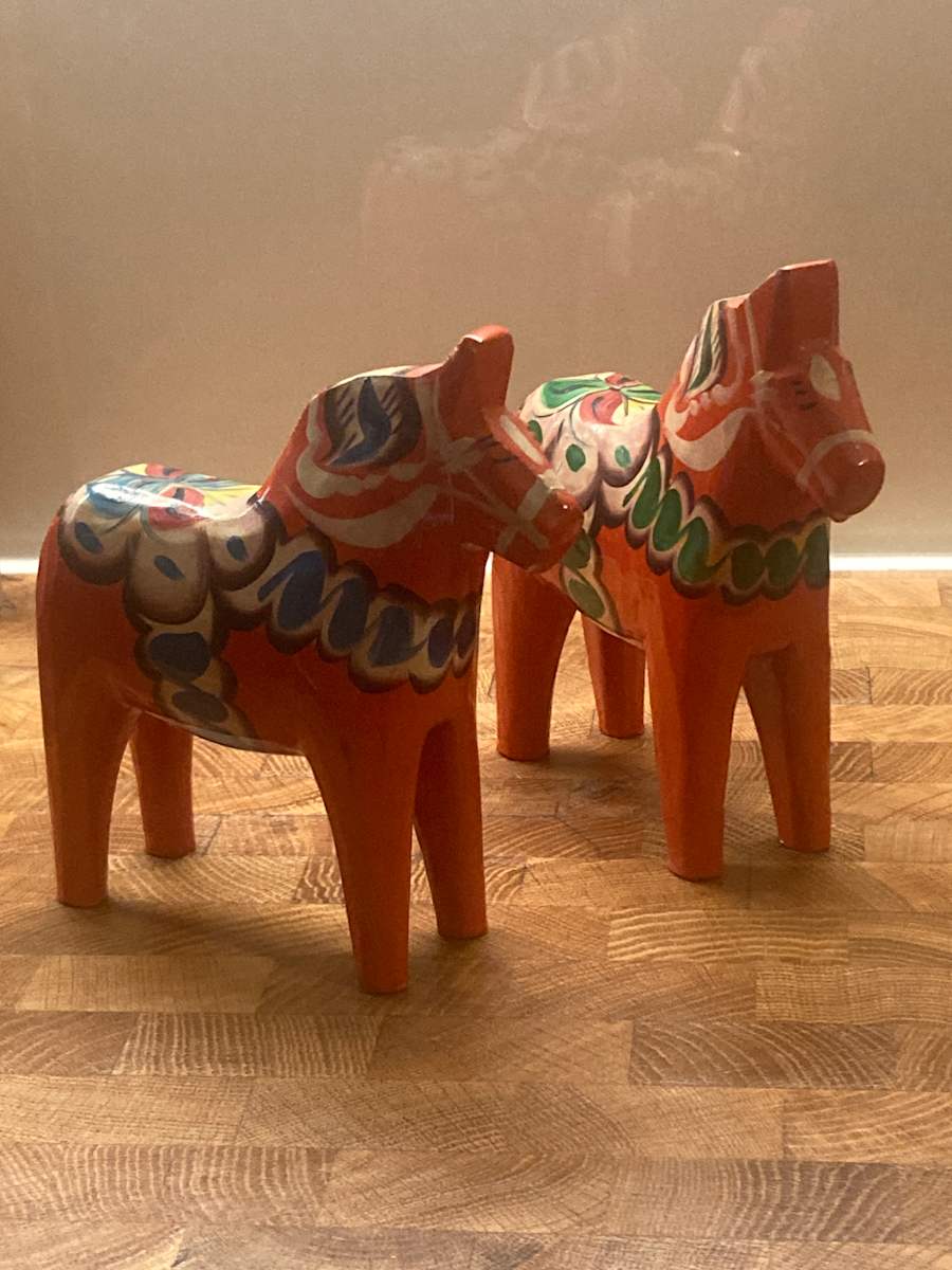 Orange Dala horse 