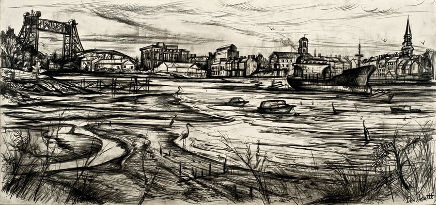 Early Morning on the Piscataqua, study by Don Gorvett 