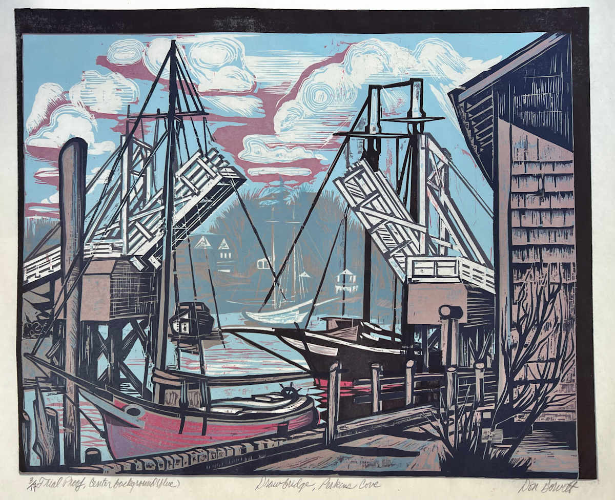 Drawbridge, Perkins Cove 3/17 by Don Gorvett