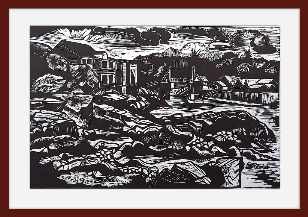 View from Narrow Cove - Framed Proof #5 by Don Gorvett, Image 1.