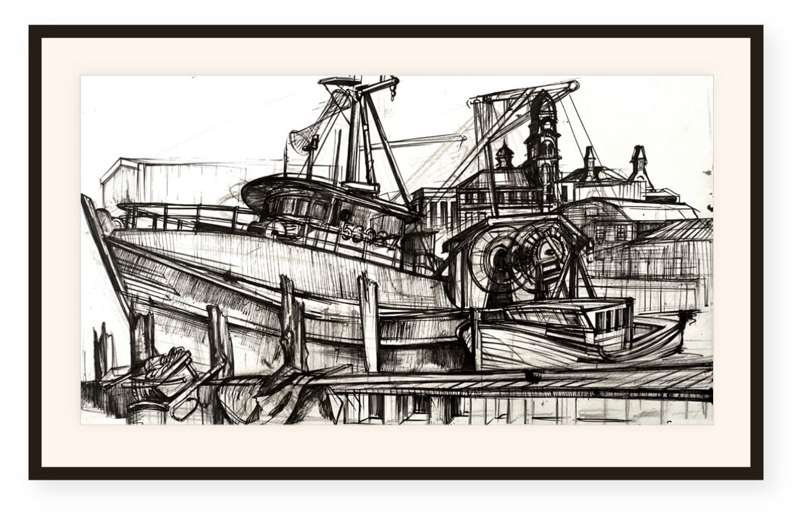 Two Friends, study by Don Gorvett, Image 1.