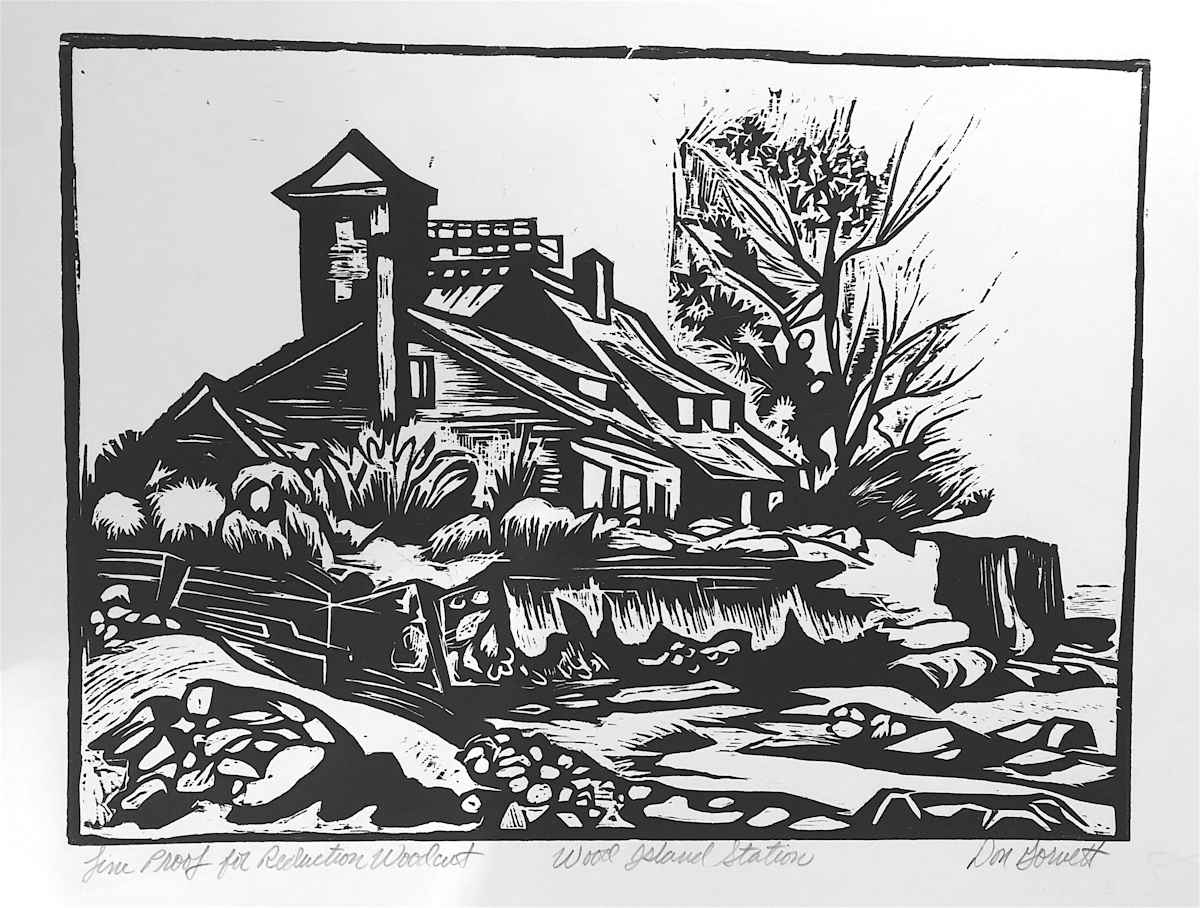 Wood Island, AP - Line proof - Proof 2 by Don Gorvett 