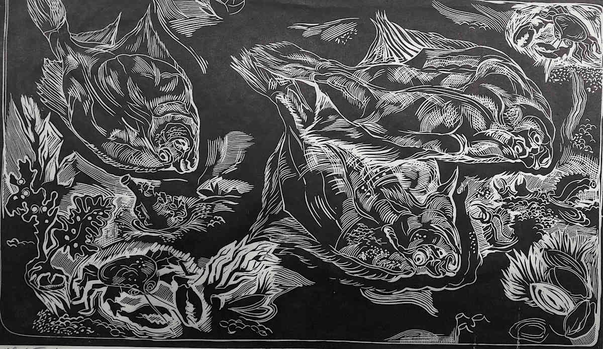 Flounders , A/P - Proof #3 by Don Gorvett 