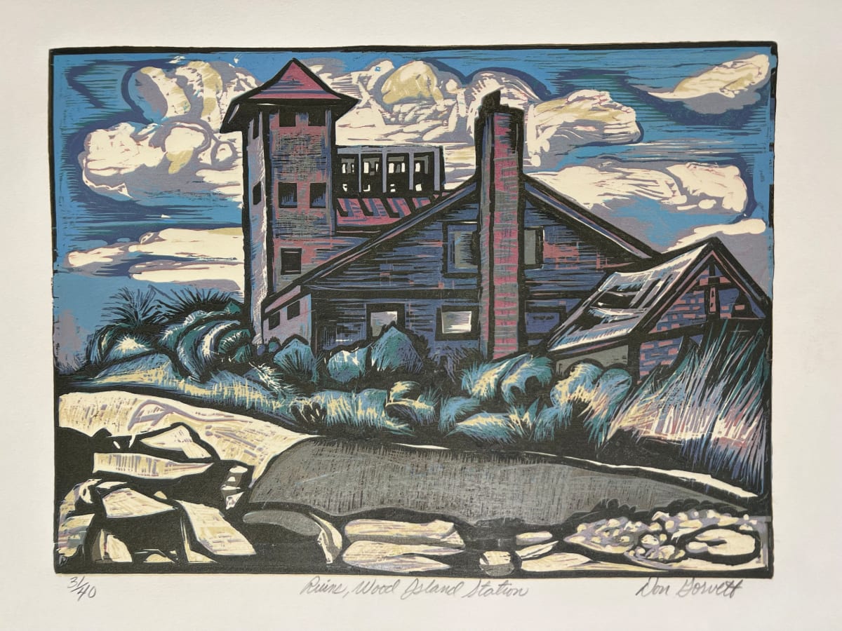 Ruins, Wood Island Station 10/40 by Don Gorvett