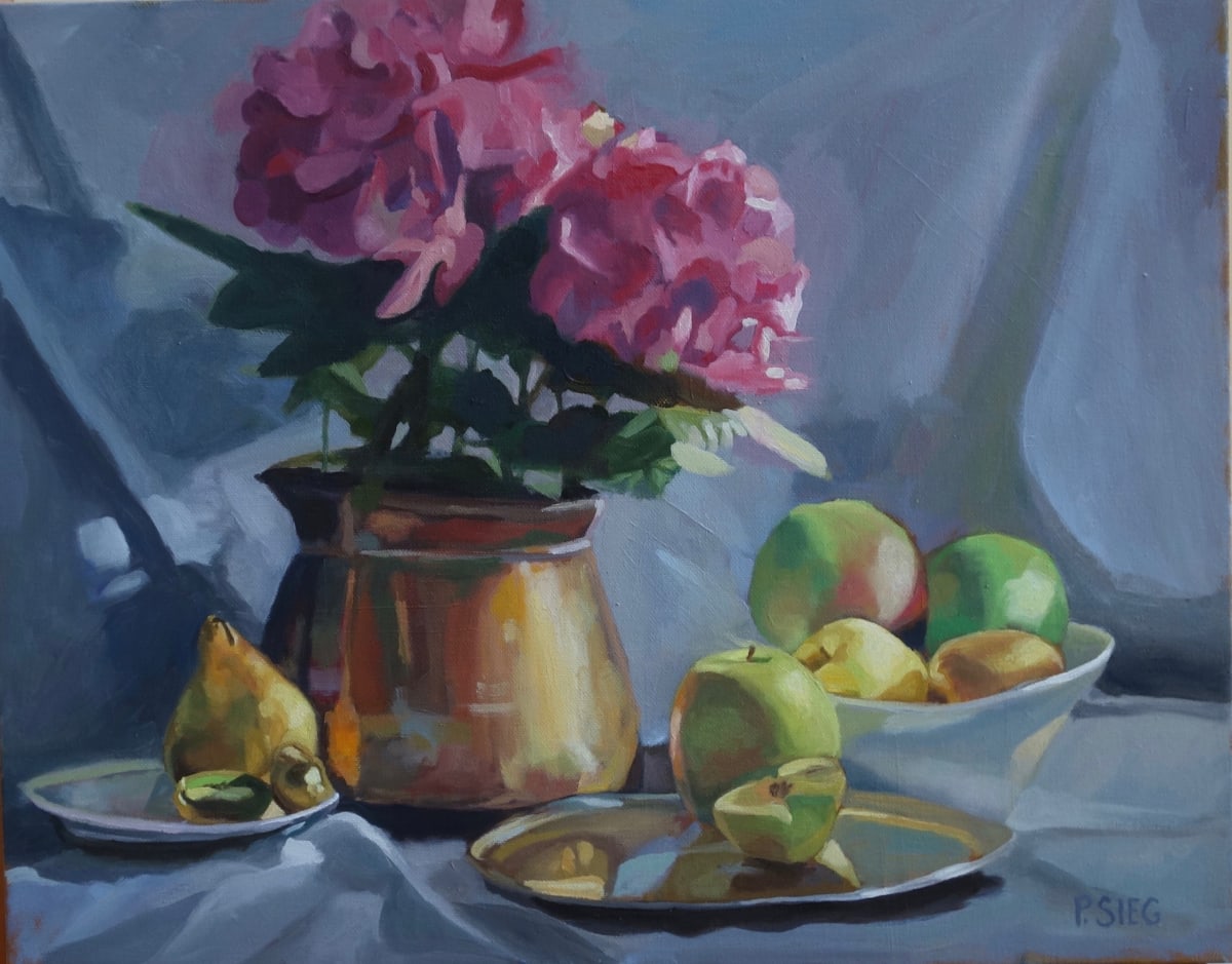 Fruit, Flowers and Copper Pot 