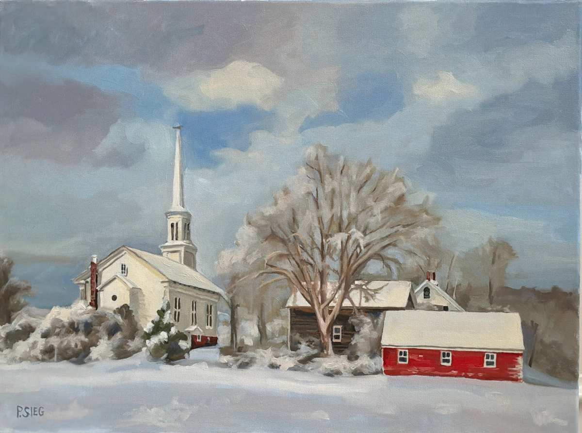 Chilly Church, Red Shed by Patrick Sieg, Image 1.