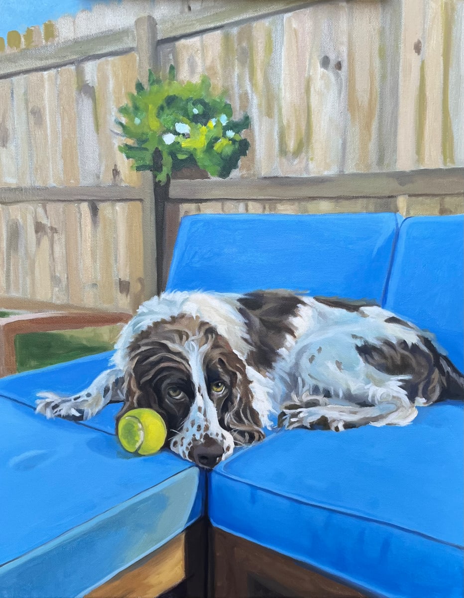 Althea and Her Tennis Ball by Patrick Sieg 