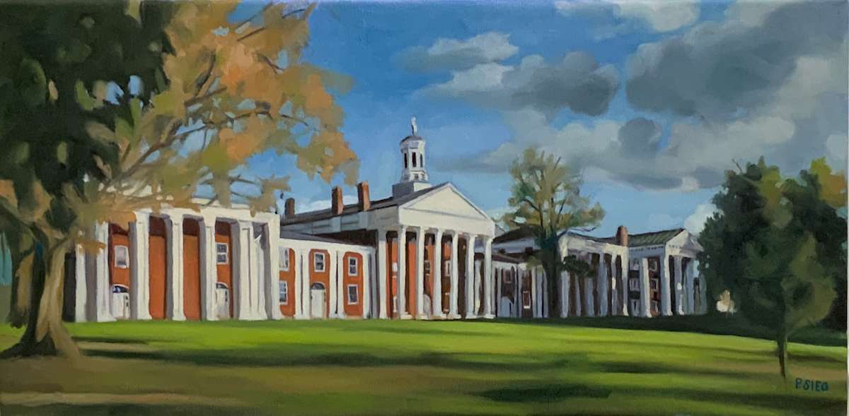 Early Morning, Early Fall, Colonnade by Patrick Sieg 