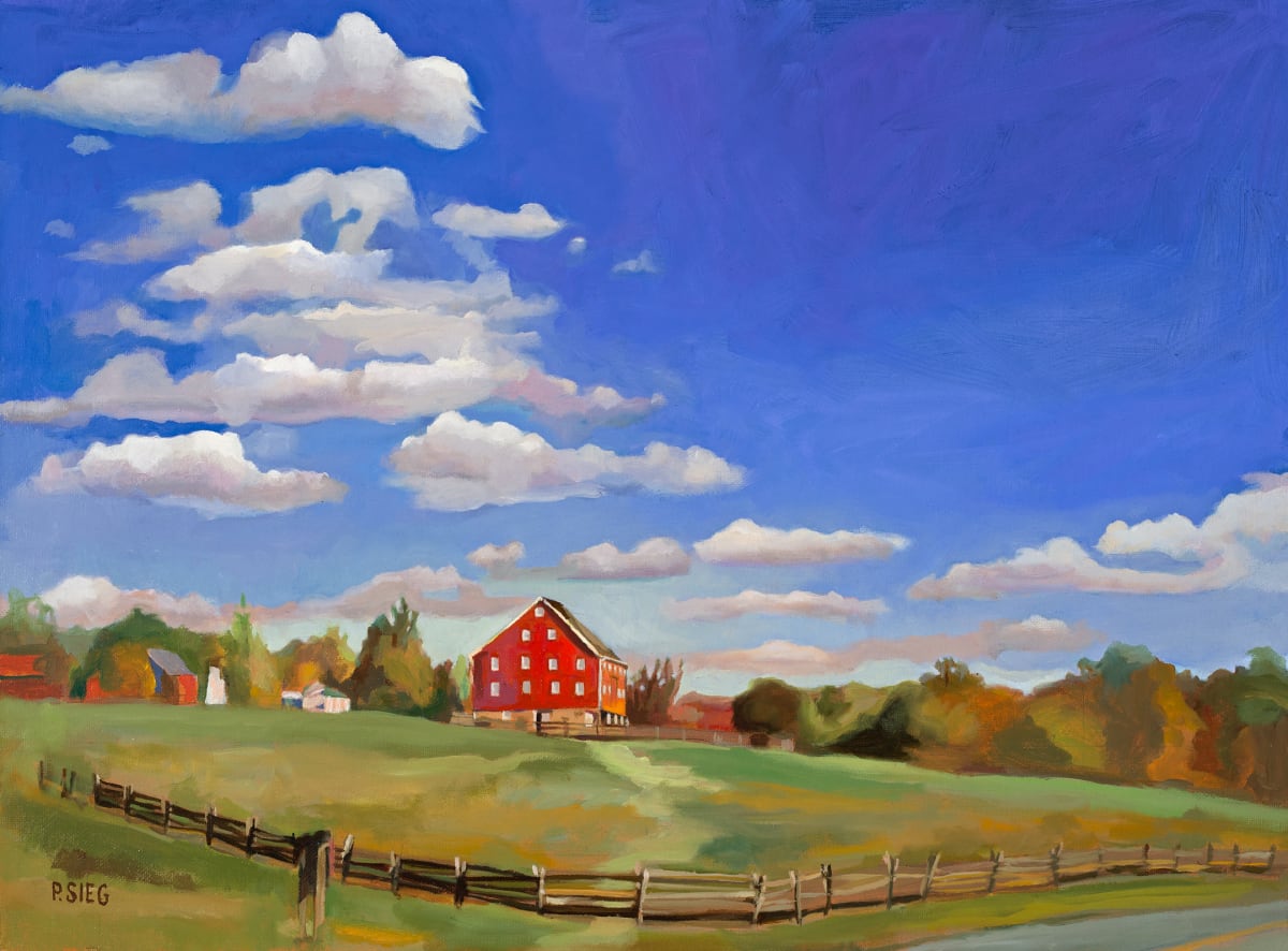 Barn, Bend and Blue (Print) by Patrick Sieg 