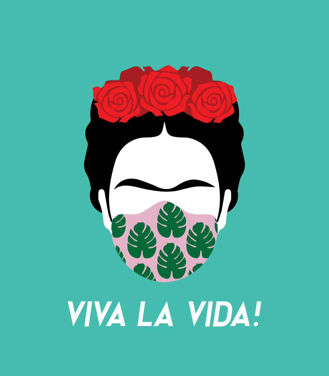 Mask PSA Campaign by Bernice Merced  Image: Design + Illustration for art prints, T-shirts, and other print novelties to encourage face mask usage during the COVID 19 pandemic.
