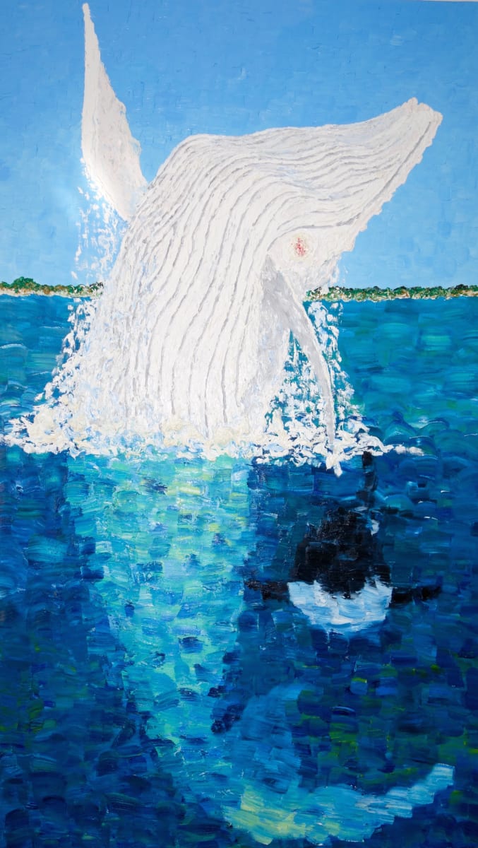 Migaloo and Orca by Stephanie Fuller (Stephanie Burns) 