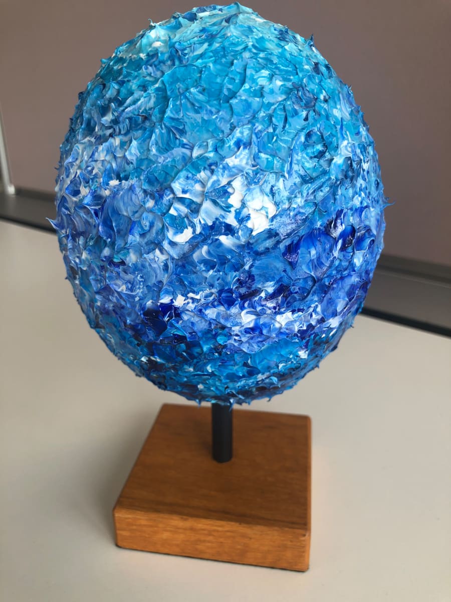 Ostrich Egg Shell 2023 Collection ~ Blue by Jean-Francois Jadin 