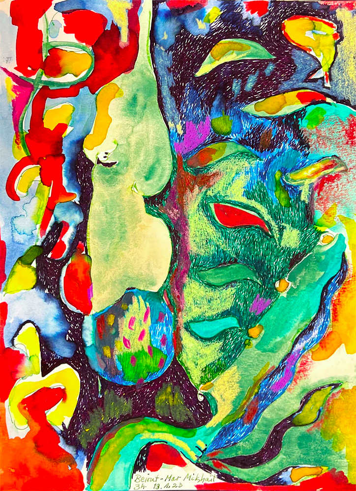 Beirut_Mar Makhail, Zari Harat by Zari Harat  Image: a walk and sketches