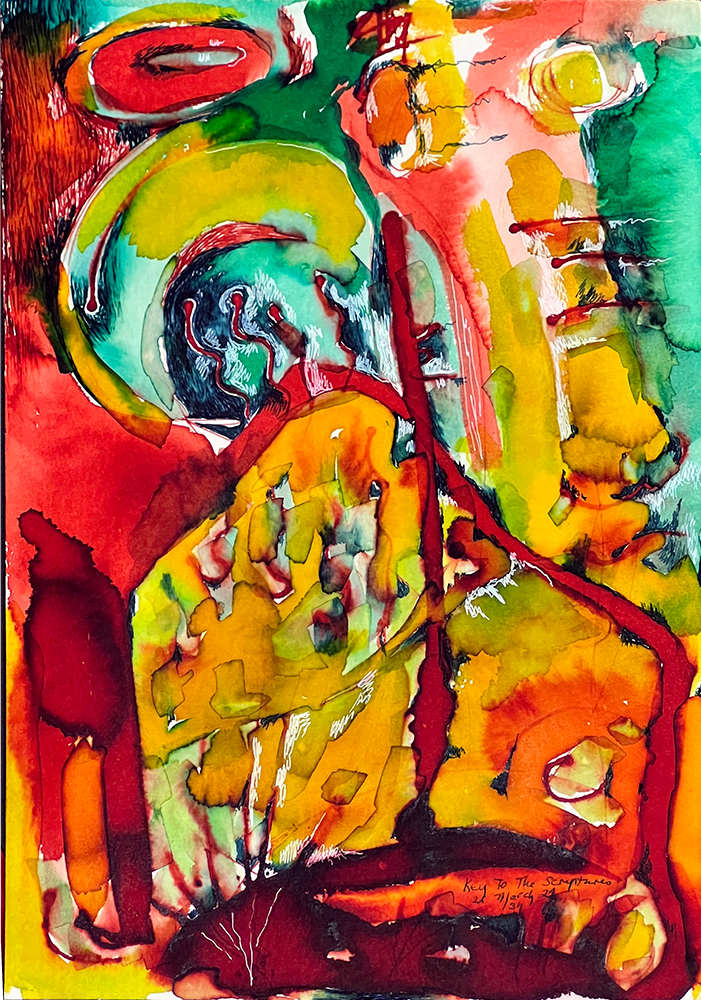 Key to the Scriptures, Zari Harat by Zari Harat  Image: Opens as breathing through the nose