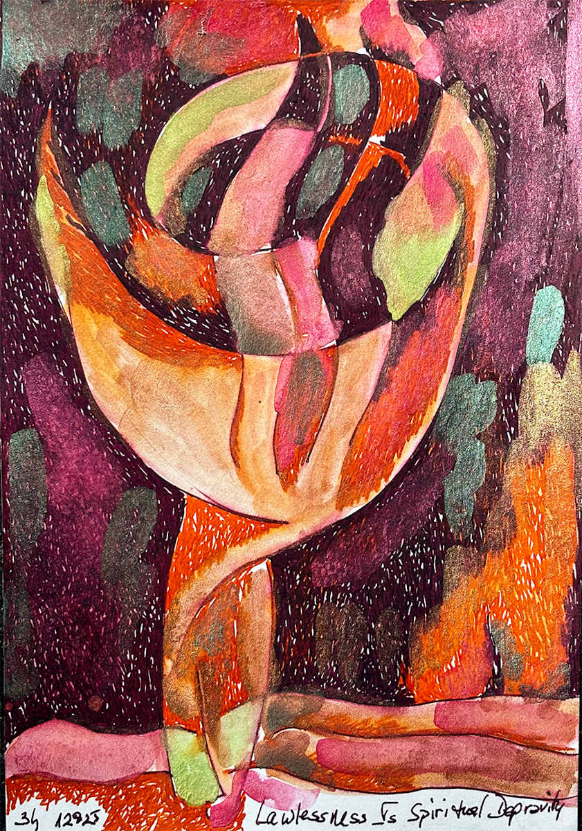 Lawlessness is Spiritual Depravity, Zari Harat by Zari Harat, Image 1.